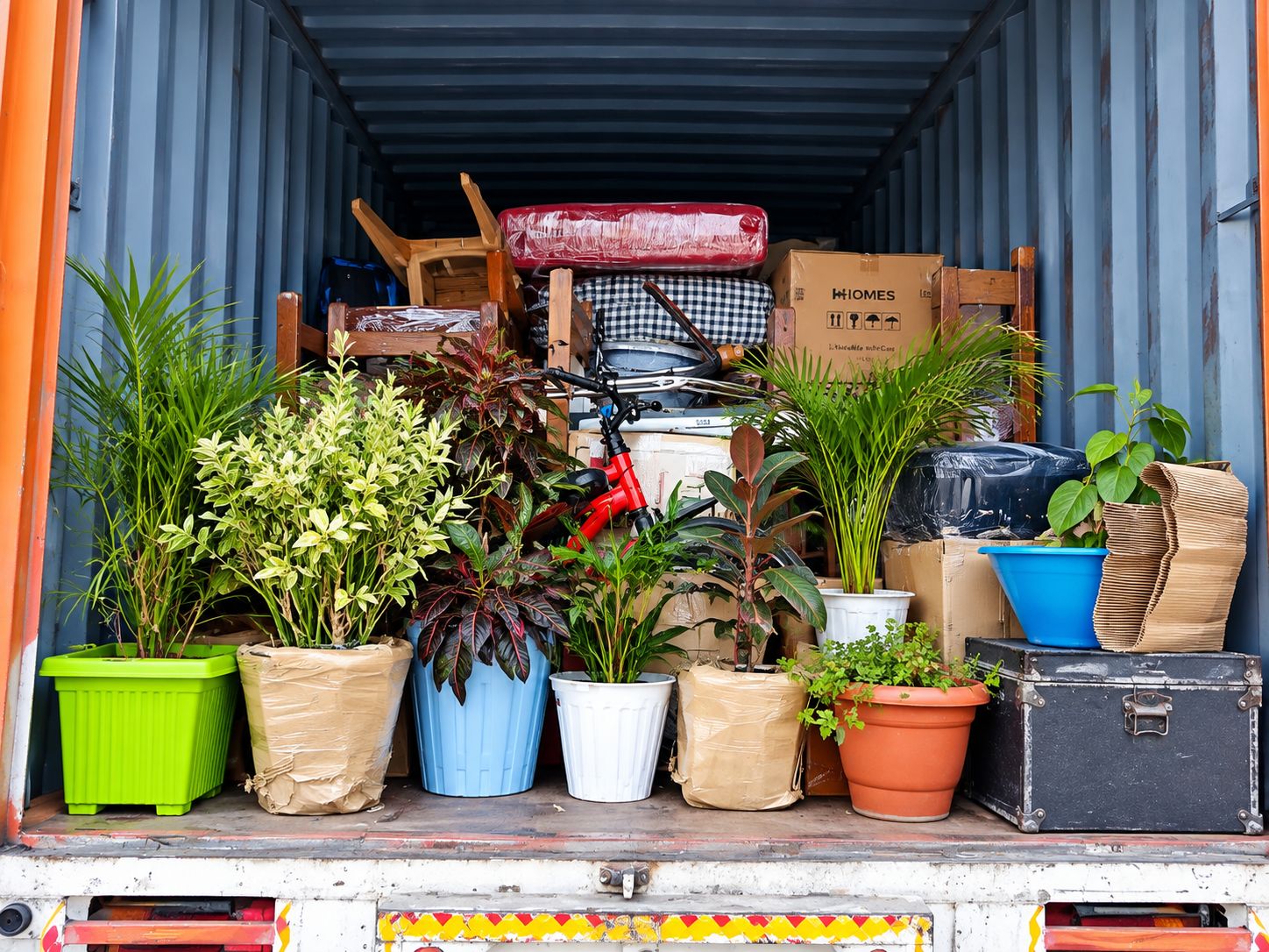 Commercial goods packing and shifting